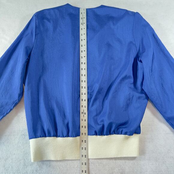 Samantha Boca Raton FL Top 100% Polyester Long Sleeve Made in USA - Picture 9 of 11